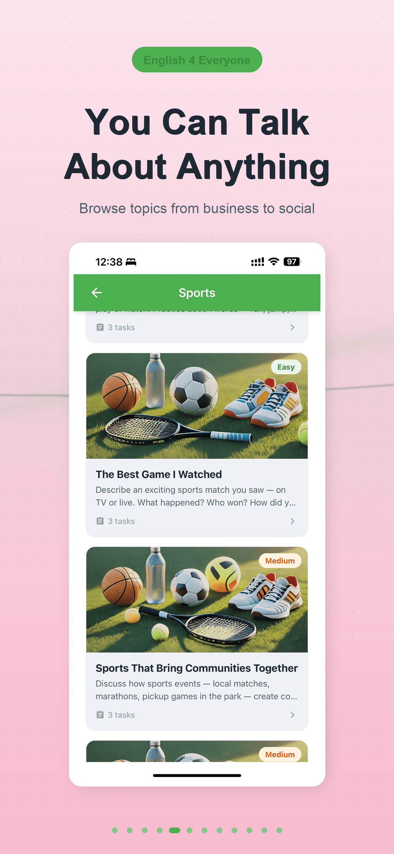 You can talk about anything